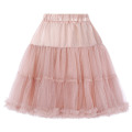 Belle Poque Luxury 3-Layers Soft Tulle Netting Rose rose Crinoline Petticoat Underskirt pour Retro Vintage Robes BP000226-3